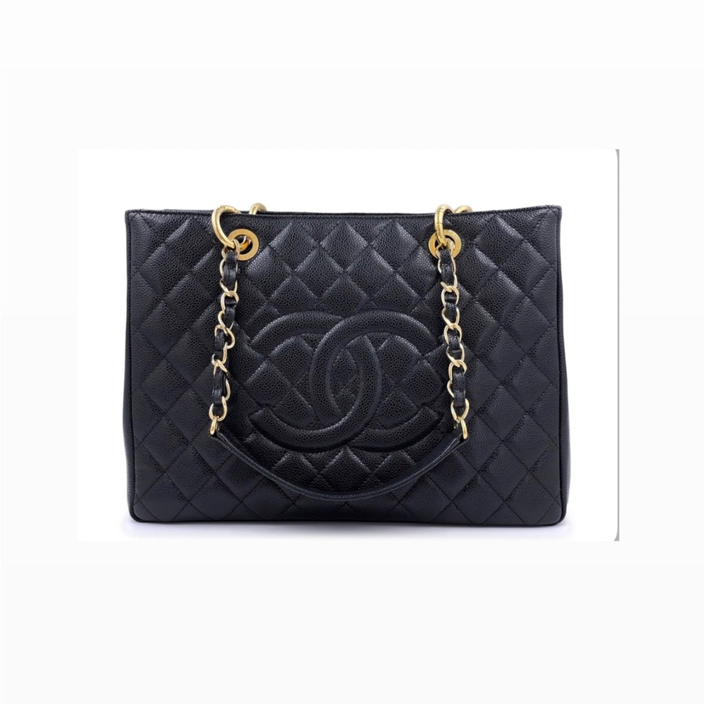 CHANEL CAVIAR TOTE GST BAG SHW